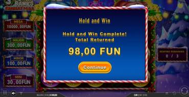 3 Porky Banks Christmas: Winnings