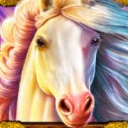 White horse symbol in Mustang Gold pokie