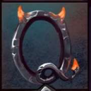 Q symbol in Wicked Heart pokie