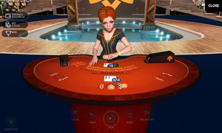 Sonya Blackjack Side Bets