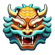 Dragon mask symbol in Dragon’s Lucky 25 pokie