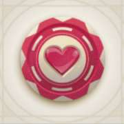 Hearts symbol in Jackpot Express pokie