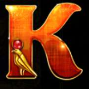 K symbol in Book Of Misr pokie