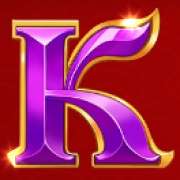 K symbol in 9 Burning Dragons pokie