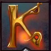 K symbol in Wicked Heart pokie