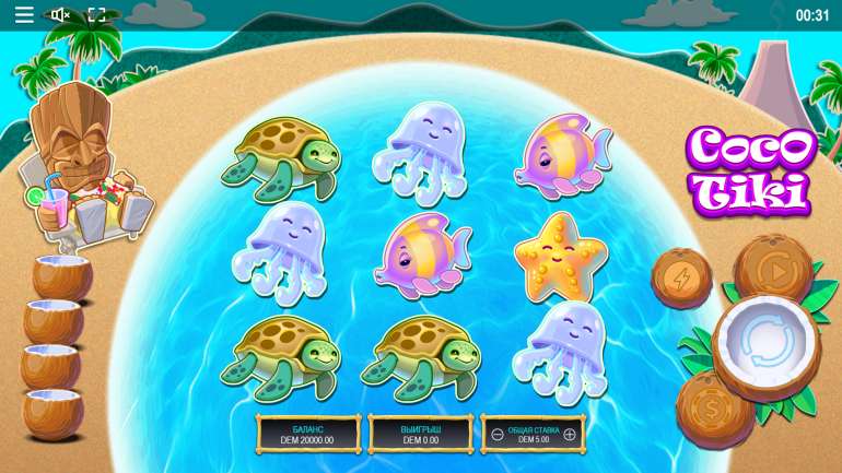 Slot's design in Coco Tiki Coco Tiki