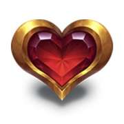 Hearts symbol in Blazin Rails pokie
