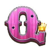 Symbol Q symbol in Wild West Gold pokie