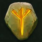 Yellow stone symbol in The Trolls' Treasure pokie
