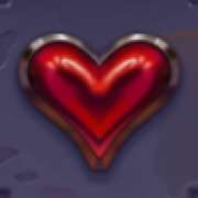 Hearts symbol in Nightfall pokie