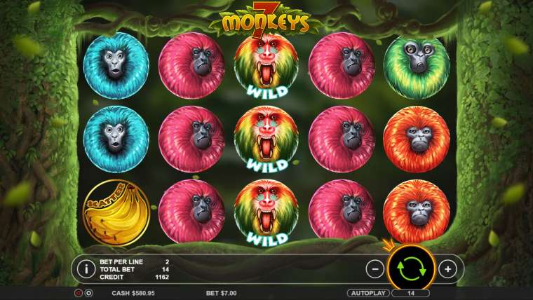 Play 7 Monkeys pokie NZ