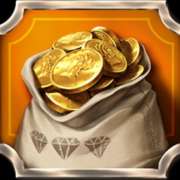 Coins symbol in The Bandit and the Baron pokie