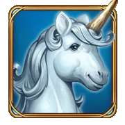 Wild symbol symbol in Golden Unicorn Deluxe pokie