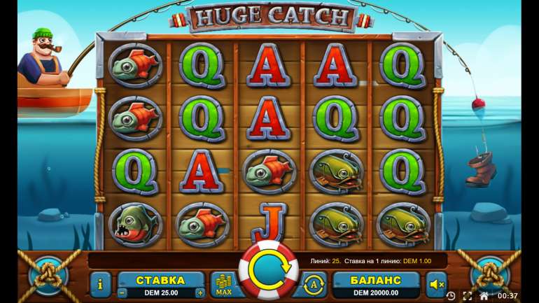 Slot's design in Huge Catch Huge Catch