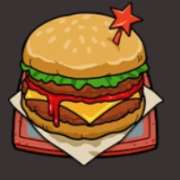 Burger symbol in Fat Frankies pokie