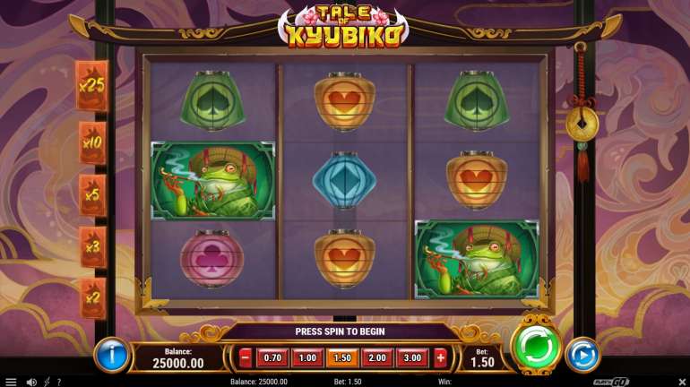 The slot is about Asia in Tale of Kyubiko Tale of Kyubiko