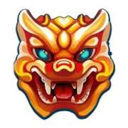 Dragon mask symbol in Dragon’s Lucky 25 pokie