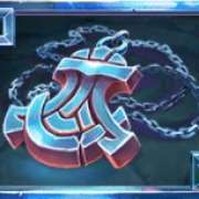 Blue amulet symbol in Hammer Gods pokie