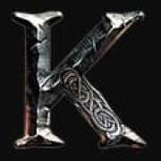 K symbol in Vikings Creed pokie