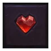 Hearts symbol in Shadow Summoner Elementals pokie
