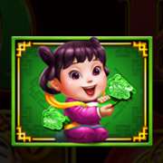 Green girl symbol in Caishen Wealth Hold and Win pokie
