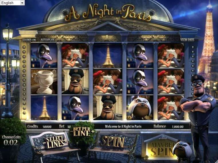 Play A Night in Paris pokie NZ