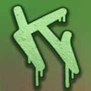 K symbol in Punk Toilet pokie