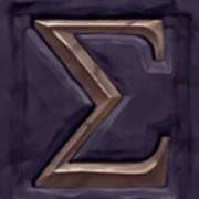 Sigma symbol in Golden Gorgon pokie