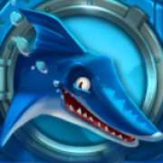 Blue shark symbol in Razor Shark pokie