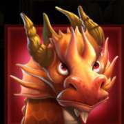 Fiery symbol in Drago: Jewels of Fortune pokie