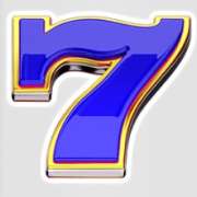 Blue  7 symbol in The Ruby Megaways pokie