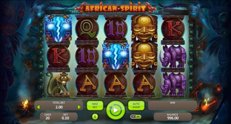 Play African Spirit pokie NZ