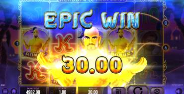 Aladdin and The Magic Carpet: Winnings