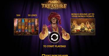 Aladdin’s Treasure: Unique features