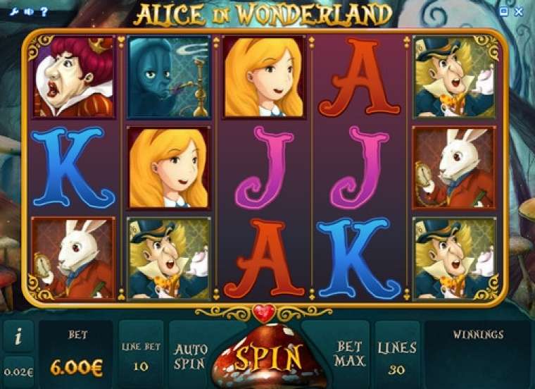 Play Alice in Wonderland pokie NZ