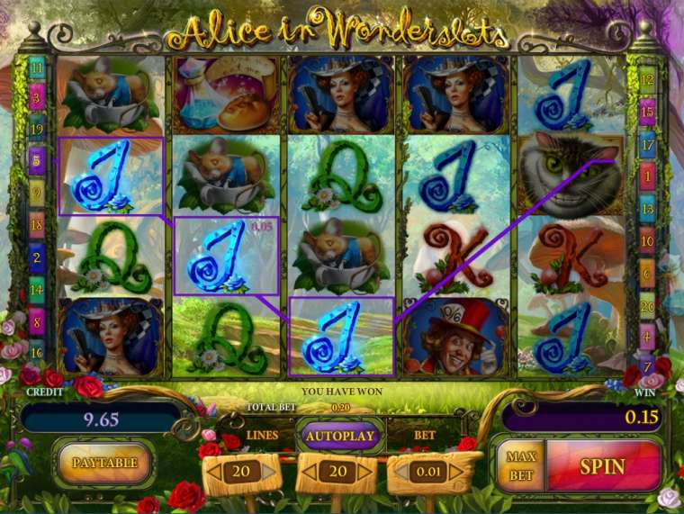 Play Alice in Wonderslots pokie NZ