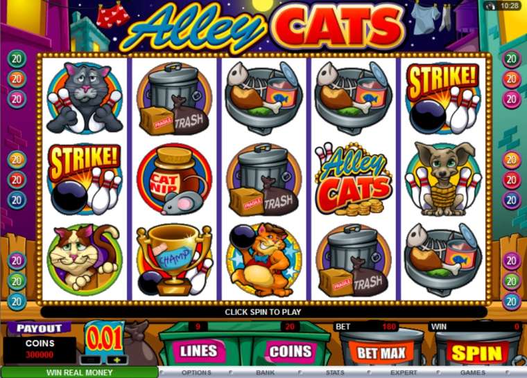 Play Alley Cats pokie NZ