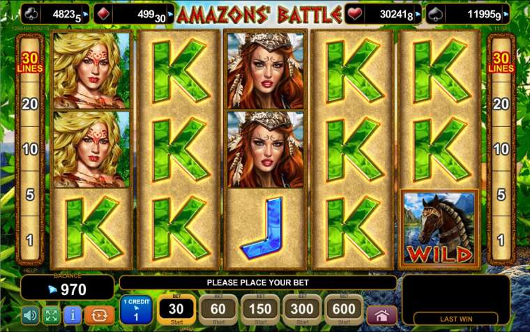 Play Amazons’ Battle pokie NZ