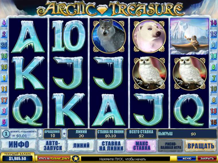 Play Arctic Treasure pokie NZ