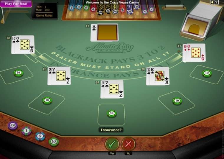 Play Atlantic City Multi-hand Blackjack Gold