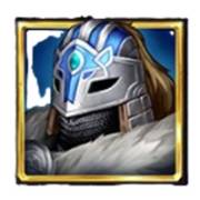 Avalon X: A knight in blue armor.