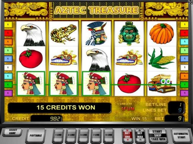 Play Aztec Treasure pokie NZ