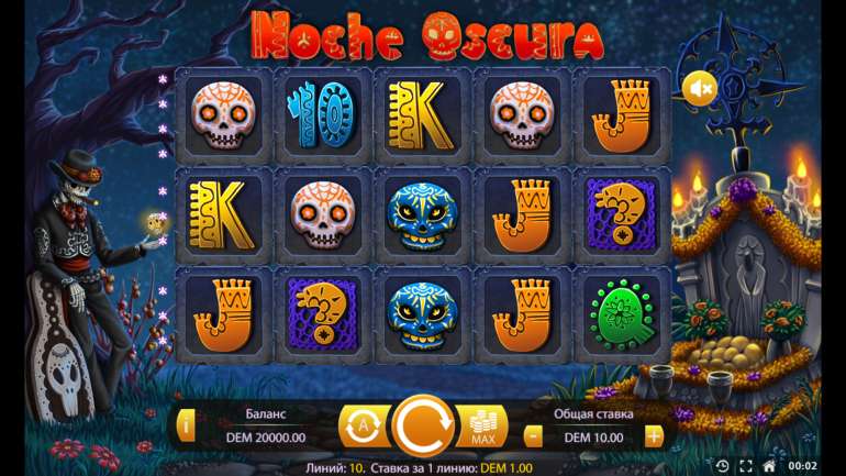 Slot's design in Noche Oscura Noche Oscura