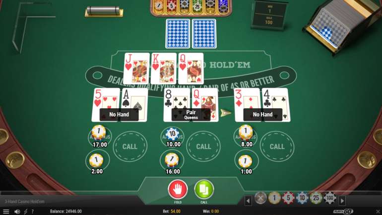 3-Hand Casino Hold'em