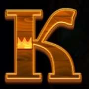 K symbol in Hut With Chicken Legs pokie