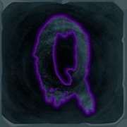 Q symbol in House of Ghosts pokie