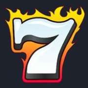 Burning white 7 symbol in Hot Triple Sevens pokie