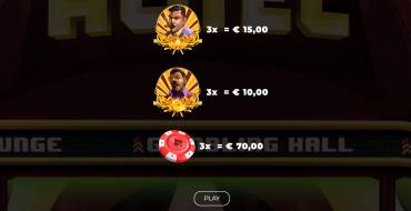 Boss Vegas V2: Payout table