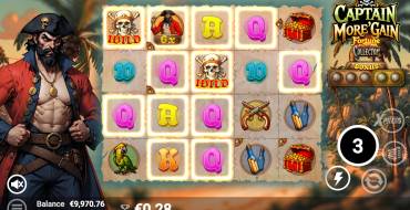 Captain More'gain: Free spins