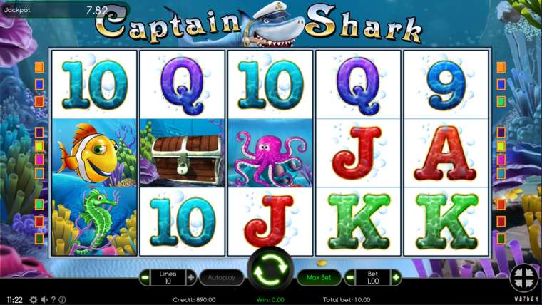 Play Captain Shark pokie NZ